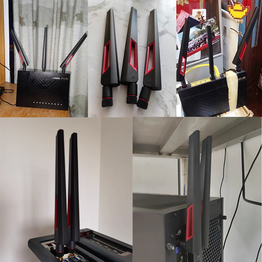 2 stuks 12dBi Dual Band WIFI Antenne 2.4G 5.8G RP SMA Mannelijke Universele Antenne voor ASUS AC68U AC88U Router Draadloze Kaart Versterker