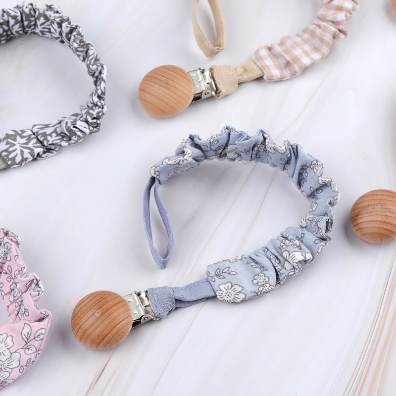 Attache-tétine en coton pour bébé, Clip de sucette pour nouveau-né, sucette de dentition, chaînes factices à mâcher