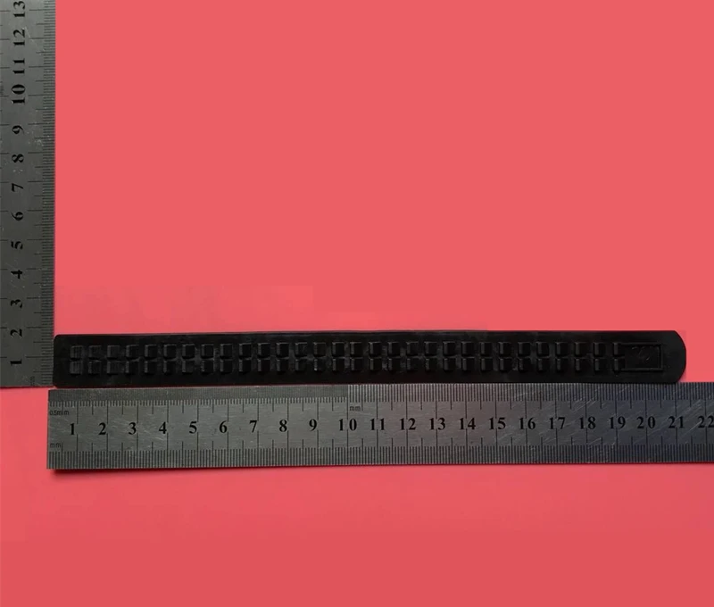 Nam Dây Lưng Khóa Tự Động 12 Chiếc Răng Nhựa Dài 19.8Cm Có 30 Đôi Răng Chất Liệu Thắt Lưng Đen phụ Kiện Diy