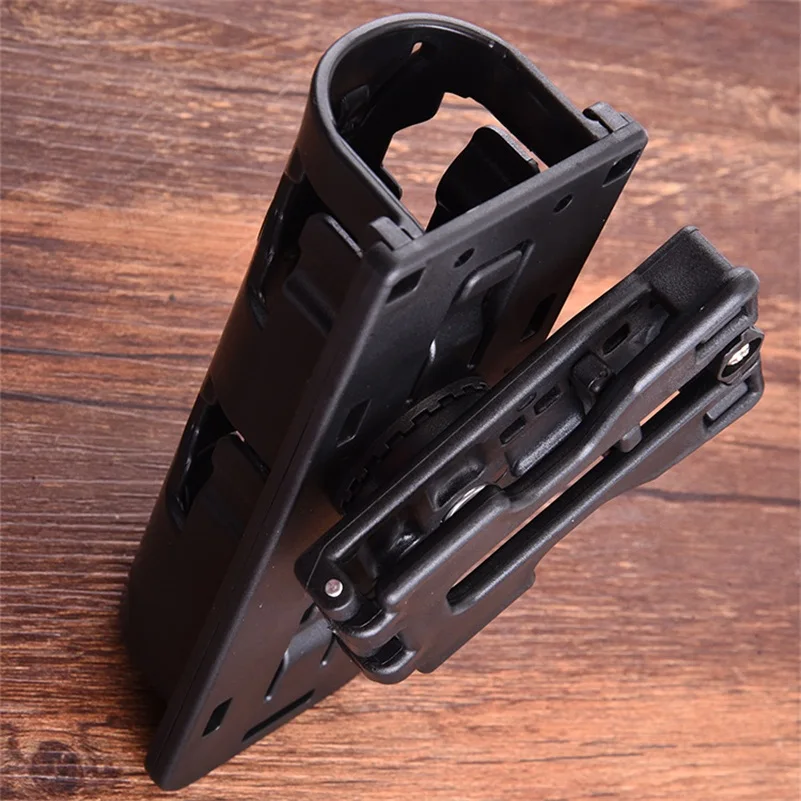360 grad Drehung Versenkbare Taktstock Fall Holster Universal Extensible Baton Halter Selbstverteidigung EDC Außen Survial Werkzeug