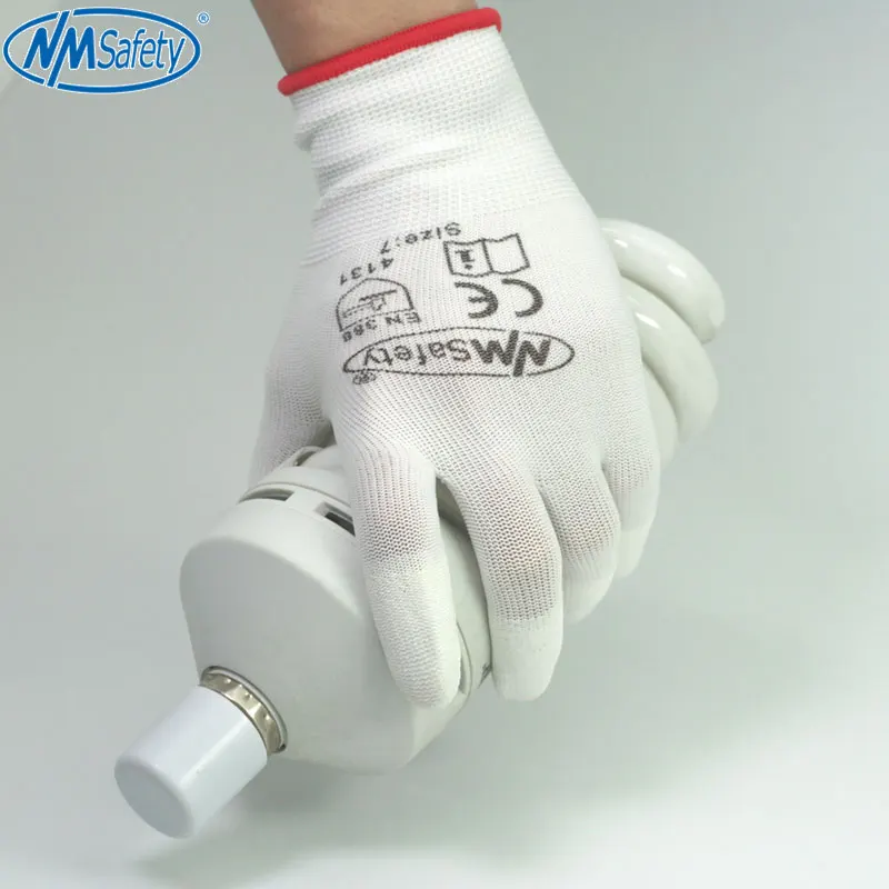 Anti Static ESD Safe Universal White Gloves Electronic Working Gloves PC Computer Antiskid for Finger Protective Free Shipping