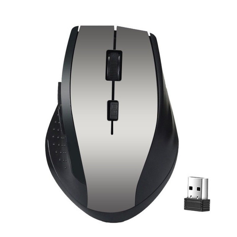 Bezprzewodowa mysz dla graczy 2,4 GHz do komputera PC mysz do gier z odbiornikiem USB akcesoria do laptopów dla Windows Win 7/2000/XP/Vista