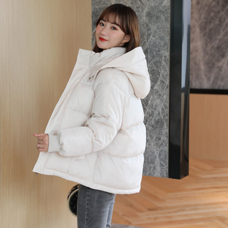 2024 inverno jaqueta feminina amarelo curto com capuz algodão acolchoado casaco feminino engrossar quente outwear solto à prova dwaterproof água parka femme