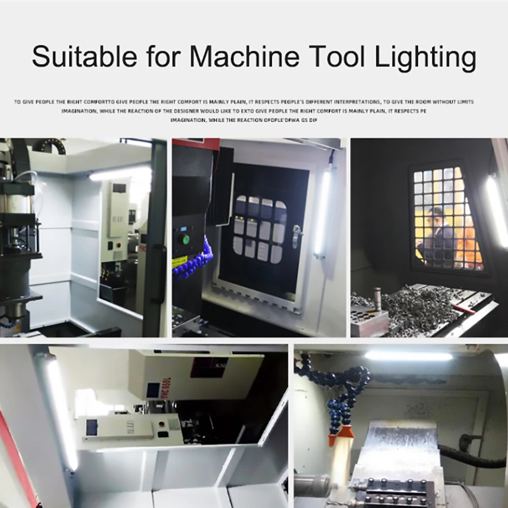 กันน้ํา IP67 น้ํามันกันฝุ่น LED Strip เครื่องมือเครื่องกล CNC เครื่องกลึงโลหะโคมไฟทํางานป้องกันการระเบิดอุตสาหกรรม