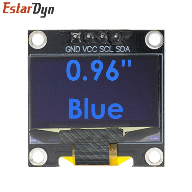 0.96 Inch IIC SPI Nối Tiếp 7/4Pin Trắng/Xanh/Vàng Xanh/Vàng Màn Hình Hiển Thị OLED Mô Đun SSD1306 màn Hình LCD 12864 Bảng Cho Arduino