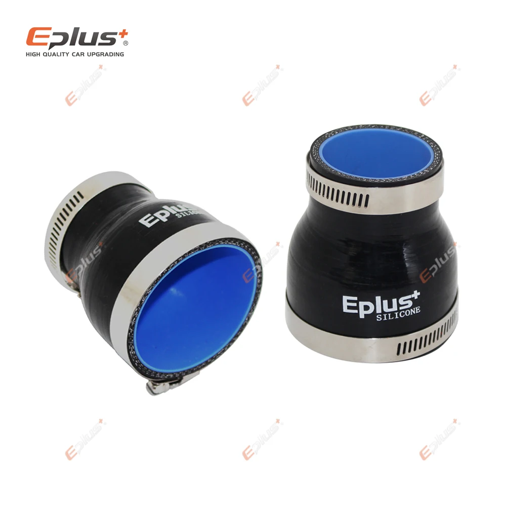 EPLUS Đa Năng Silicone Lửng Ống Thẳng Lớn Đến Bé Cổng Kết Nối Ô Tô Intercooler Turbo Lượng Ống Nối Đen Nhiều Kích Thước