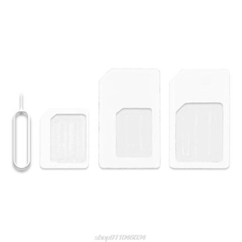 4 in 1 Konvertieren Nano SIM Karte zu Micro Standard Adapter für iphone für samsung 4G LTE USB Wireless router J02 21 Dropship