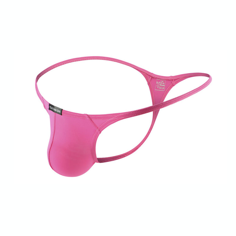 Tangas Ropa interior para hombres T Back G String Briefs Sexy Transpirable Lencería sólida Sujetador Hombres Bragas Tanga