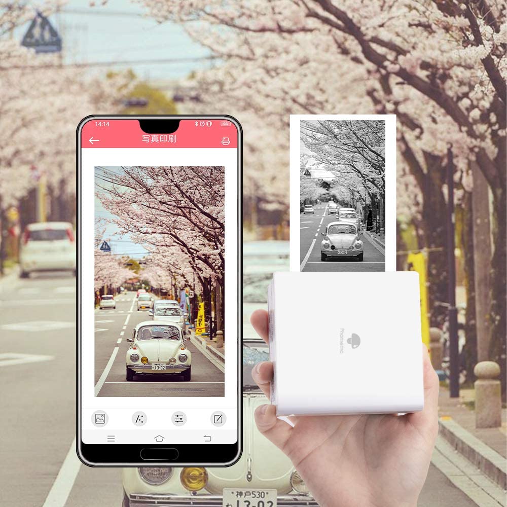 กระดาษความร้อน Original Phomemo สติกเกอร์ 3 ม้วน Fit M02 M02S M02 Pro เครื่องพิมพ์ความร้อน MINI Thermal Photo สติกเกอร์
