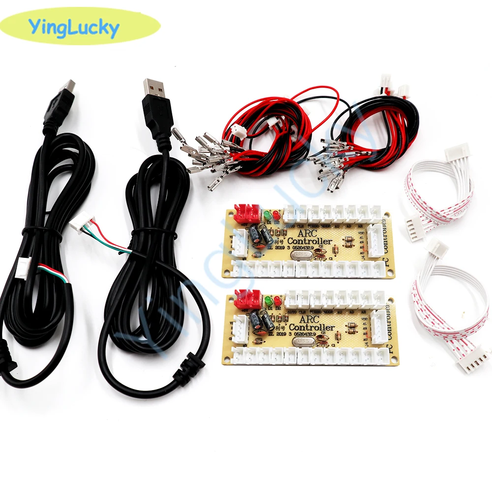 2 spieler Null Verzögerung Arcade USB Encoder PC zu Joystick Arcade Rocker Circuit Board Control Panel Für MAME Gaming