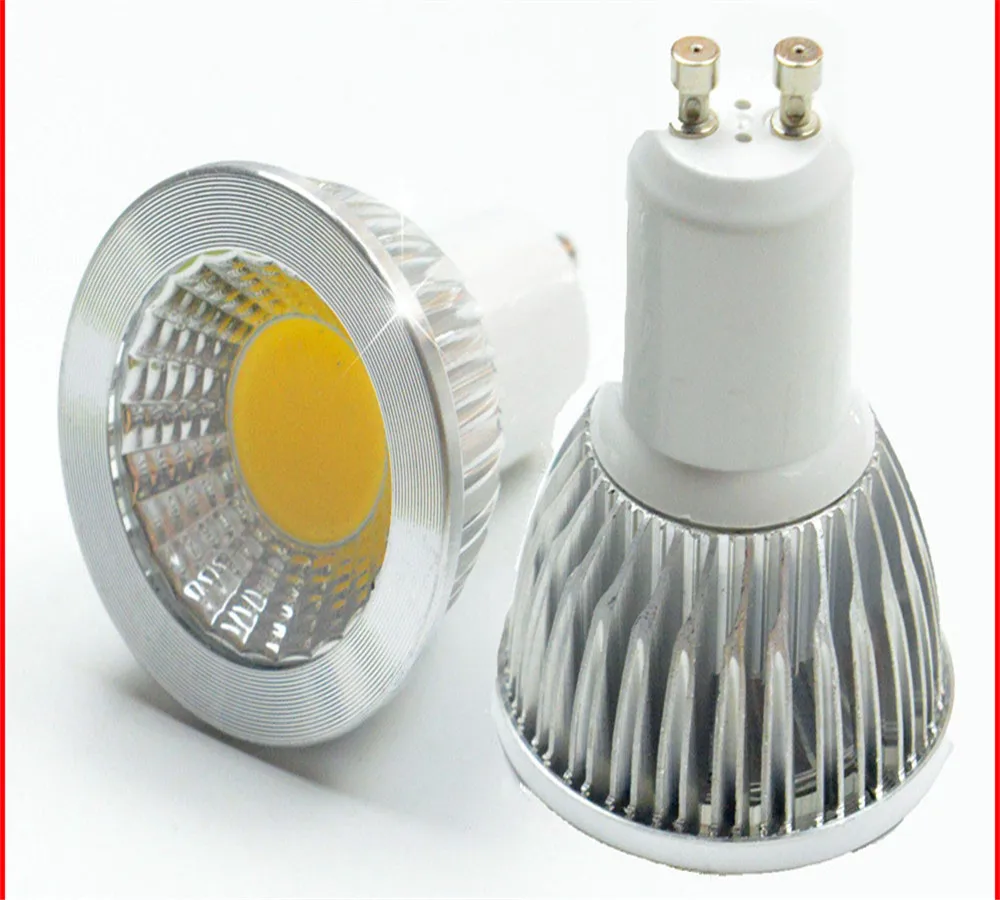 Bombilla de foco LED superbrillante GU10Light regulable Led 110V 220V AC 6W 9W 12W LED GU5.3 GU10 COB lámpara de luz LED GU 10 led GU5.3