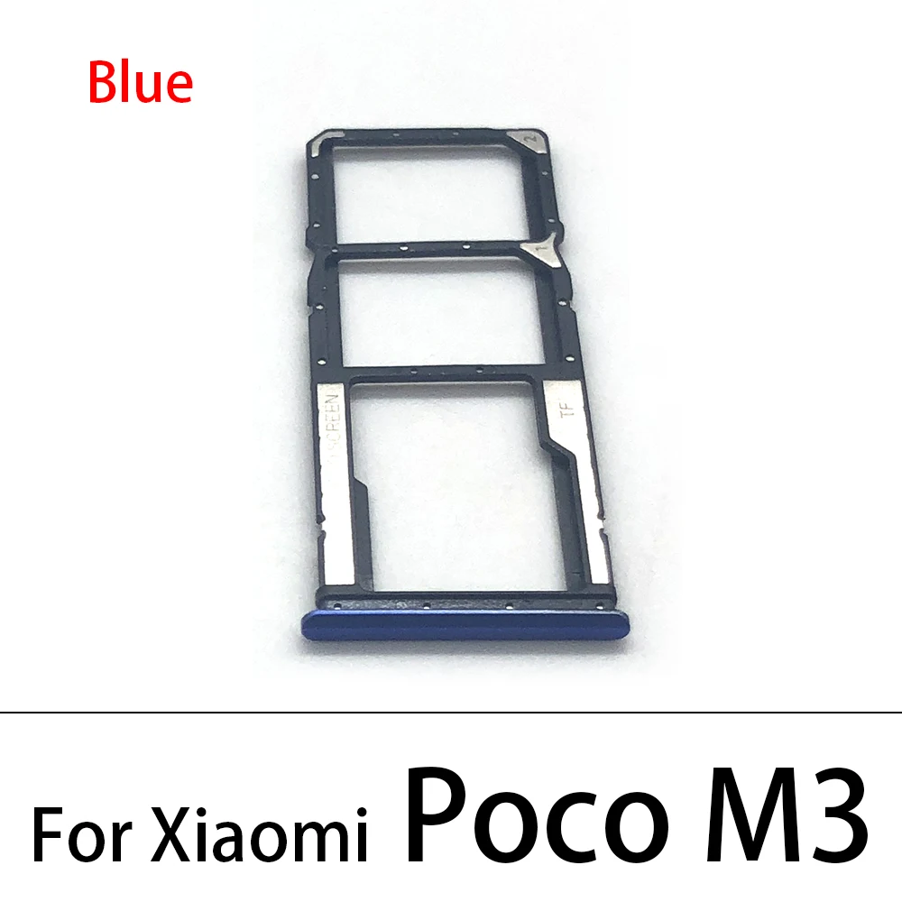 Khe Cắm Sim Khay Đựng Dành Cho Xiaomi Poco M3 SD Thẻ Khay Đựng Điện Thoại Phụ Kiện Thay Thế Dành Cho Xiaomi Poco F3 khay Sim