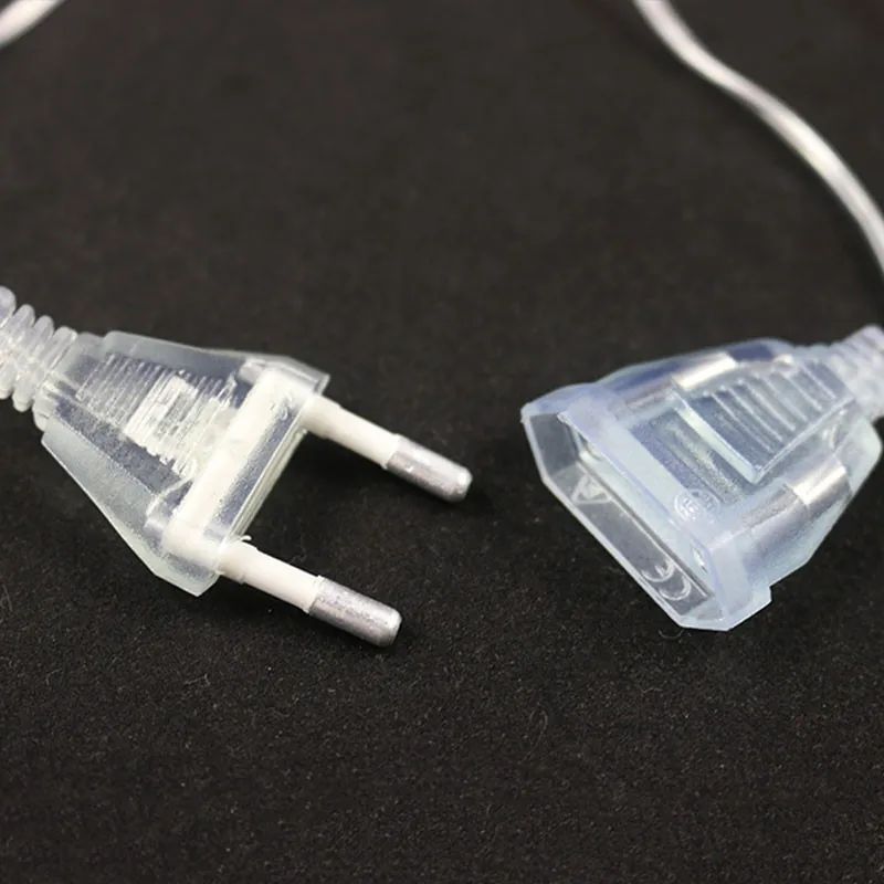Thương Hiệu Mới 5M Cắm Dây Nối Dài EU/Mỹ Cắm Cho Đèn LED Giáng Sinh Nhẹ Phần Mở Rộng Chuỗi Dây Chuyền DỰ TIỆC CƯỚI chiếu Sáng Trang Trí