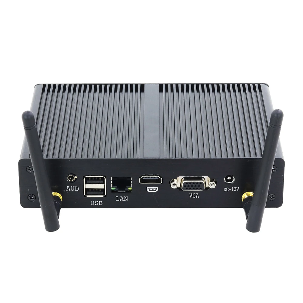 Mini PC sin ventilador Core i5-4200U i3 5005U Celeron 2955U 8USB Windows 10 Pro Minipc WIFI HD HTPC Office Mini Desktop