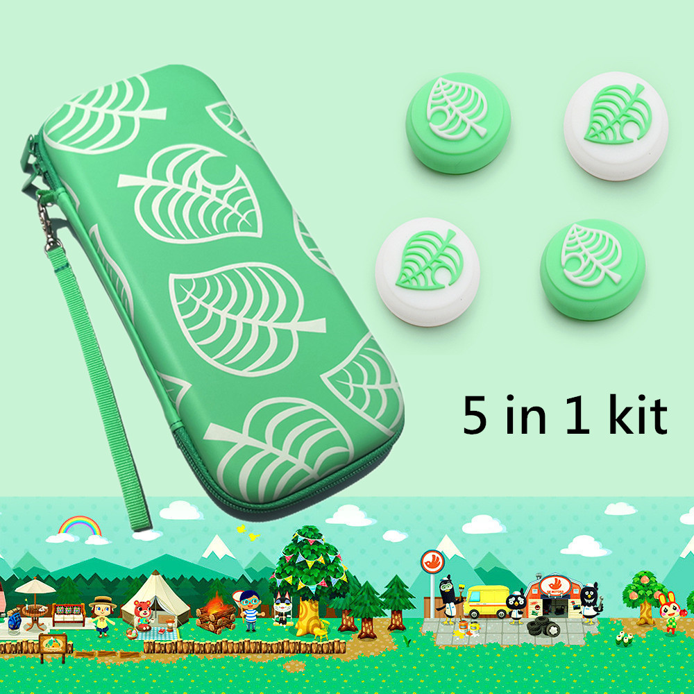 Juego de accesorios de juego 5 en 1, bonita funda portátil para Nintendo Switch, bolsa de transporte de viaje para Nintendo Switch lite Oled