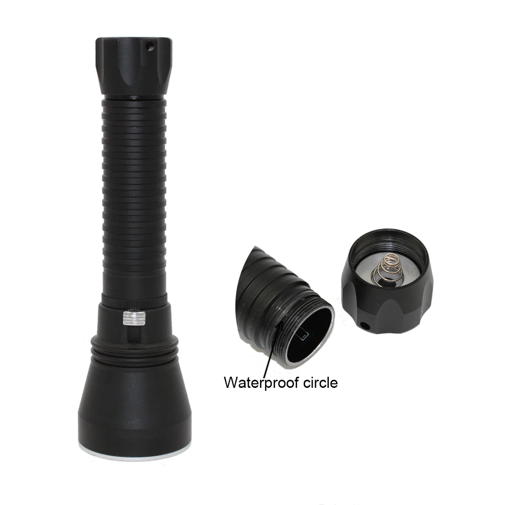 Linterna LED de buceo XHP70.2, luz amarilla XHP70, DiveTorch, impermeable, para pesca submarina, para caza