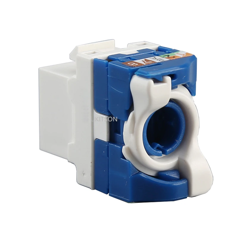 Cable giratorio CAT6 RJ45, insertar LAN sin herramientas, módulo Ethernet Keystone, conector Gigabit UTP, enchufe Ineternet sin herramientas
