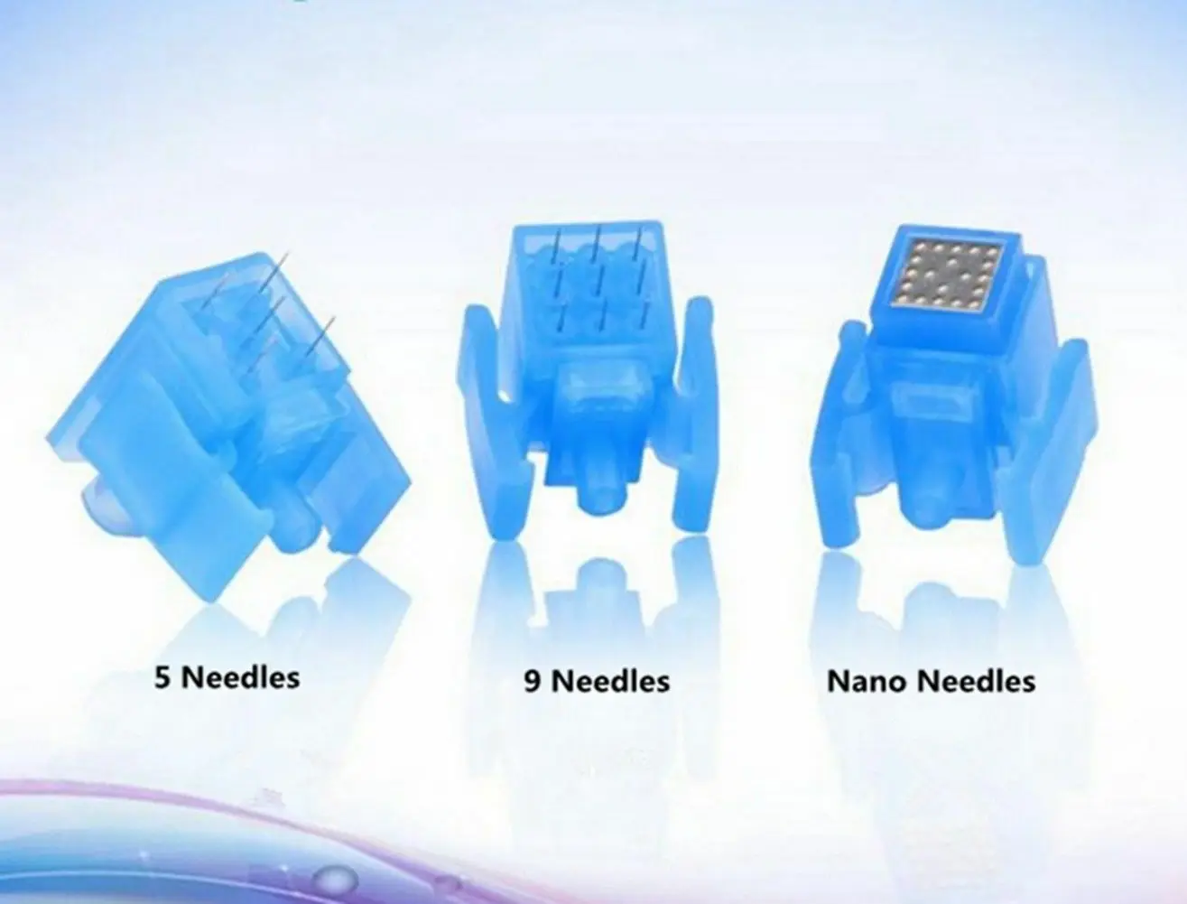 Nano/ 5 pin /9 Pin Mesotherapy needles, Rejuvenation Wrinkle Remove Mesogun pinhead, Theray injector Negative Pressure Cartridge