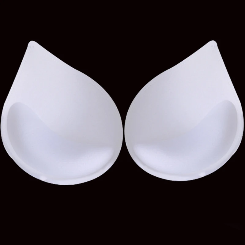 2-1 คู่ฟองน้ํา Bra Pads ชุดบิกินี่หน้าอกถ้วย Push Up ใส่แผ่นโฟมสําหรับผู้หญิงชุดว่ายน้ํา Padding ถอดได้ Enhancer อุปกรณ์เสริม