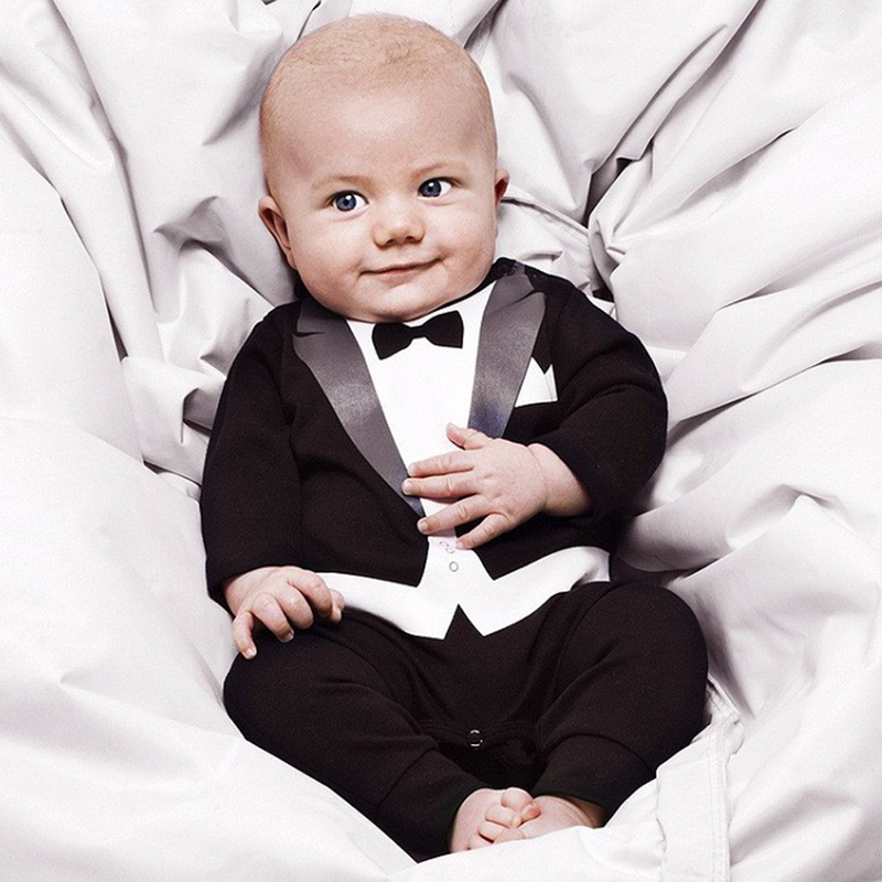 Primavera otoño moda ropa de bebé niño mameluco de algodón para niña mono de bebé de manga larga trajes de una pieza