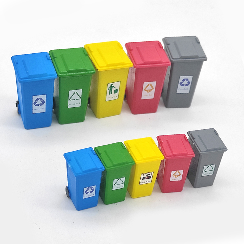 1:87/64/50 miniatur Mini Simulation Ashcan Modell Sand Tabelle Szene Straße Landschaft Dekoration Mülleimer Ashbin