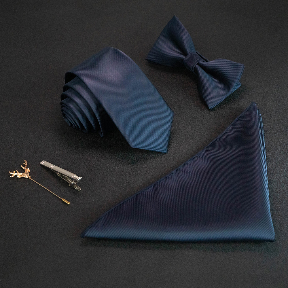 Мужской комплект из галстука и носового платка, 6 см