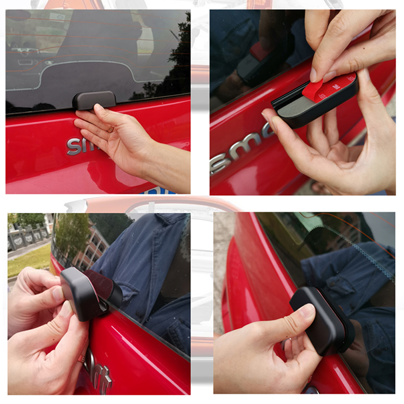 Für Old Smart fortwo 451 Auto Hinten Stoßstange Stamm Hintertür Griff Aufkleber Hilfs Knopf Außen Dekoration Auto Auto Zubehör