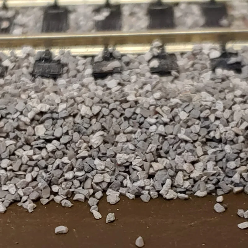 Clearance 1:76 Scaleบัลลาสต์ไม่มีฝุ่นรถไฟTrackกรวดDiy Micro Landscape Miniตารางทรายรุ่นรถไฟCornerstone