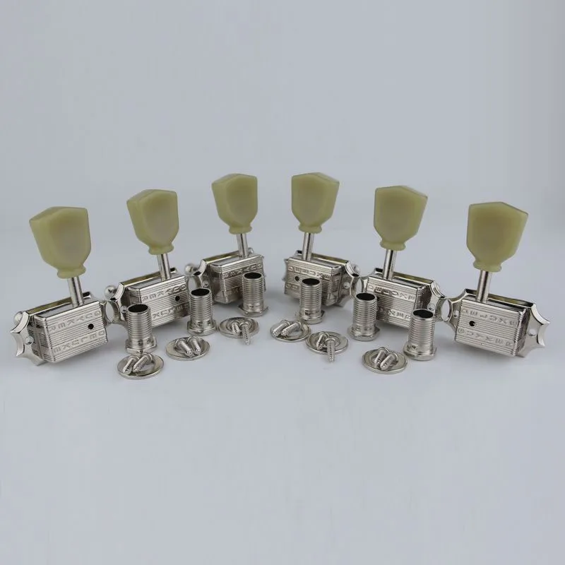 1 комплект Guyker Deluxe Vintage 135 Keystone в винтажном стиле, гитарная машинная головка, тюнеры для леспулы, гитарный никель/хром