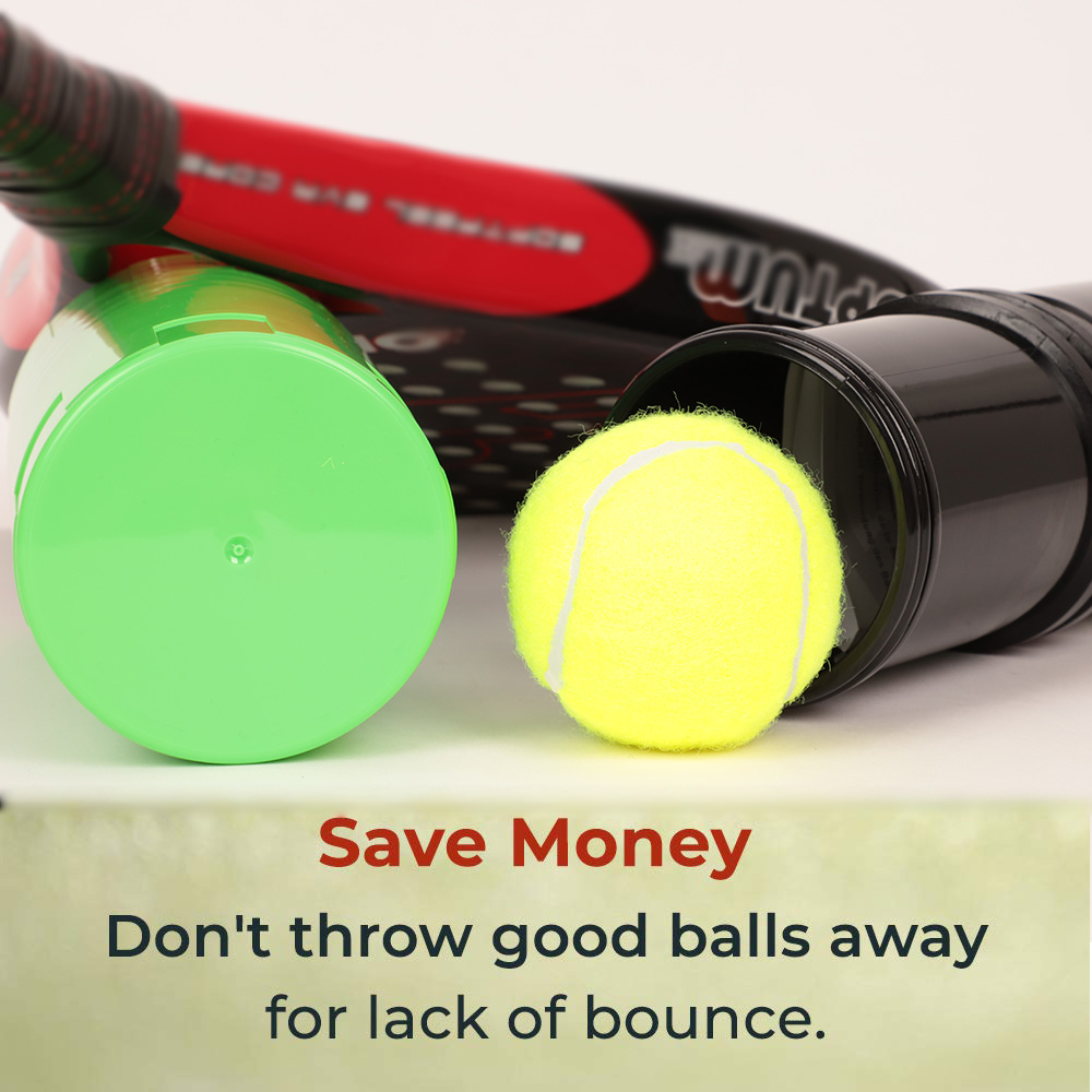 Tennis Ball Saver - ที่เก็บลูกเทนนิสแบบแรงดันที่ช่วยให้ลูกเด้งเหมือนใหม่