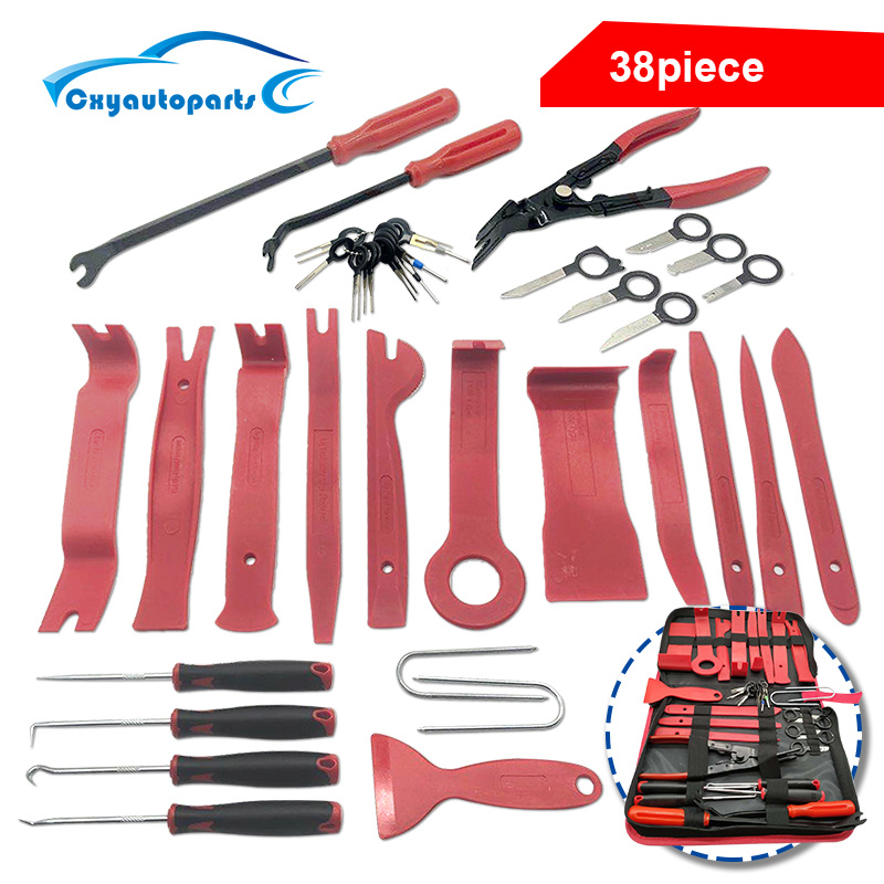 Xe Ô Tô Dụng Cụ Nội Thất Xe Hơi Tháo Lắp Bộ Viền Nhựa Dẻo Dụng Cụ Tháo Lắp Xe Ô Tô Kẹp Kéo Diy Bảng Dụng Cụ Tự Động Viền Kéo bộ