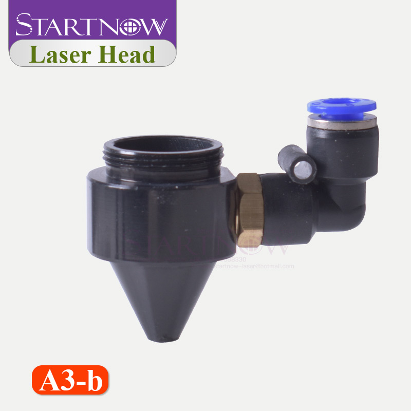 CO2 Laser Luchtmondstuk Jet & CO2 Laserkophouder Met Focus Lens Set en 25mm Spiegel Mount Voor Laser Machine Hardware Tools