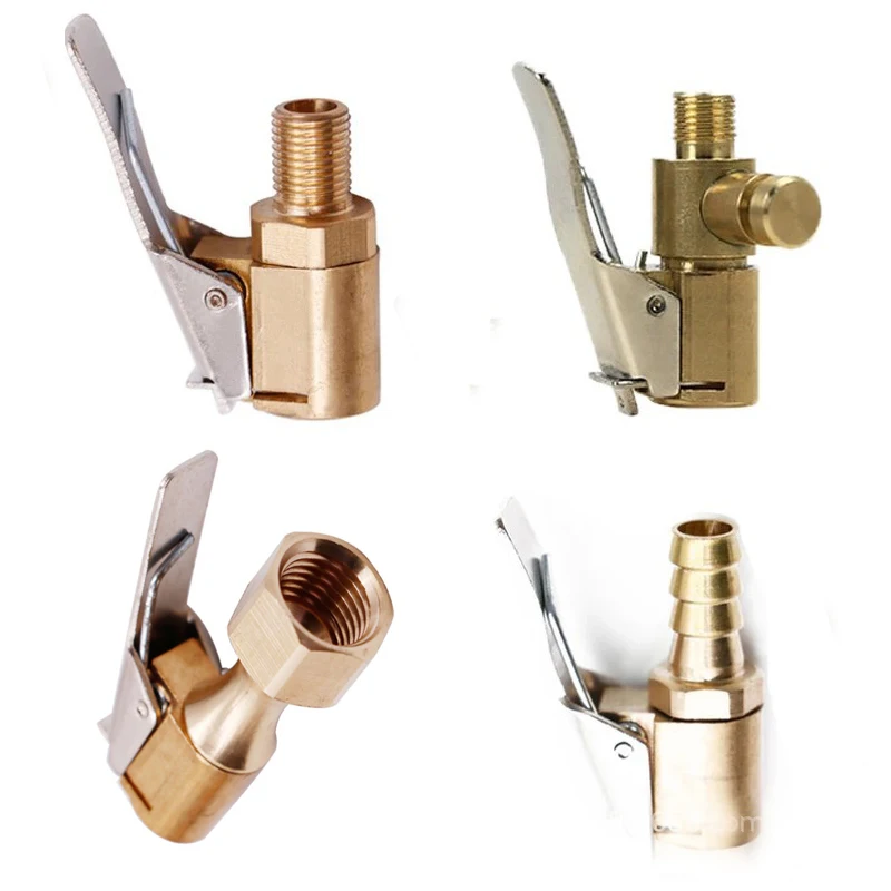 Opona samochodowa uchwyt pneumatyczny pompa inflatora złącze zaworu Adapter zaciskowy mosiądz 8mm koło opony