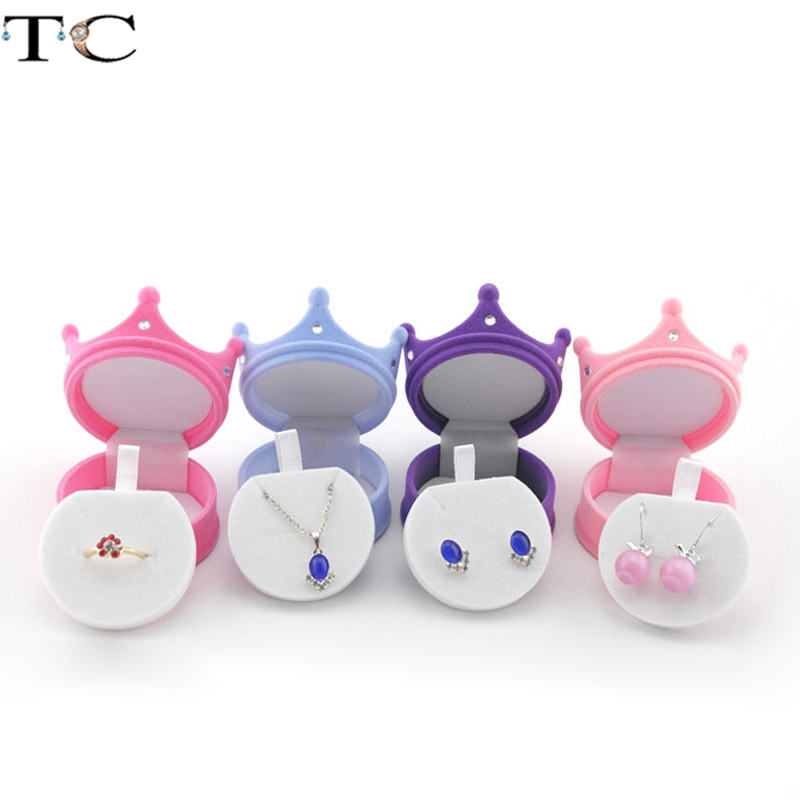 Creatieve Fluwelen Sieradendoos Mini Container Ringdoos Oorbellen Ringen Opbergdoos Kleine Accessoires Display Geschenkdoos