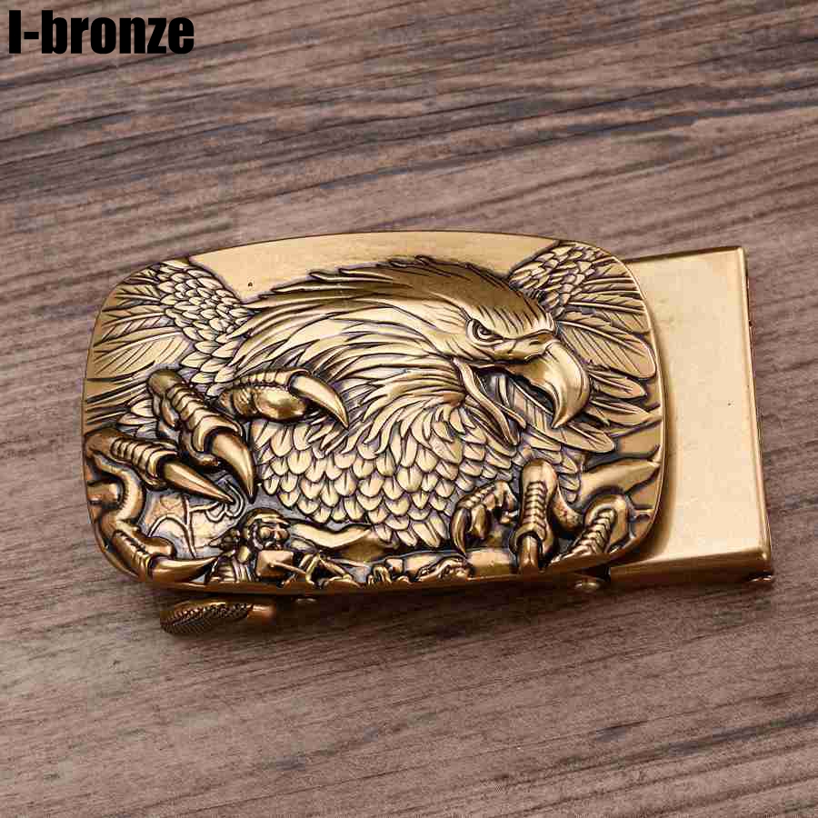 Hebilla de cinturón de aleación para hombre, hebilla de trinquete automática adecuada para cinturón de 3,3-3,6 cm