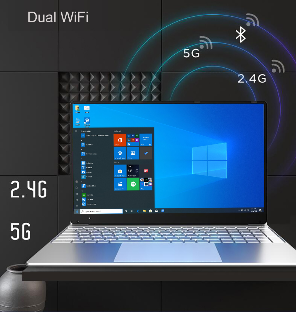 Intel Notebook 15.6 inch Windows11 10  Pro 1920*1080 Cheap Portable Laptop 12GB RAM 256GB/512GB/1TB SSD HDMI Port Laptop