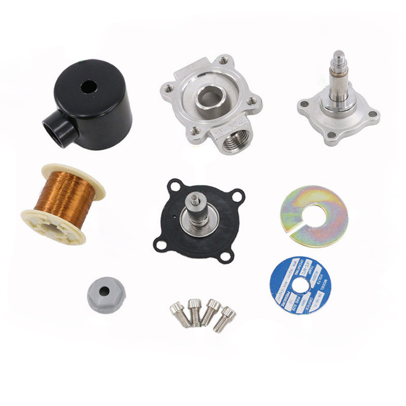 Válvula solenóide de latão normalmente fechada, 1/2 "3/4" 1 "2" polegadas 220vac 110vac 24vdc 12vdc 24vac ação direta para água gás óleo