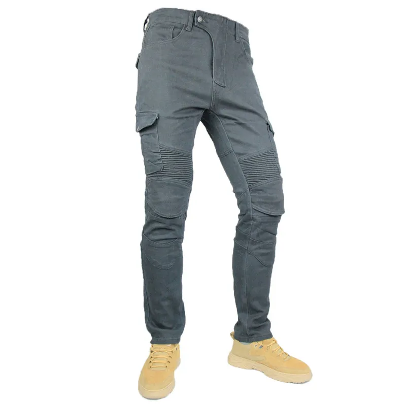 UGB06 Pantalones vaqueros para motocicleta, Pantalones vaqueros con plumas para Hombre, versión estándar, Pantalones para montar en Moto, Pantalón para montar en verano