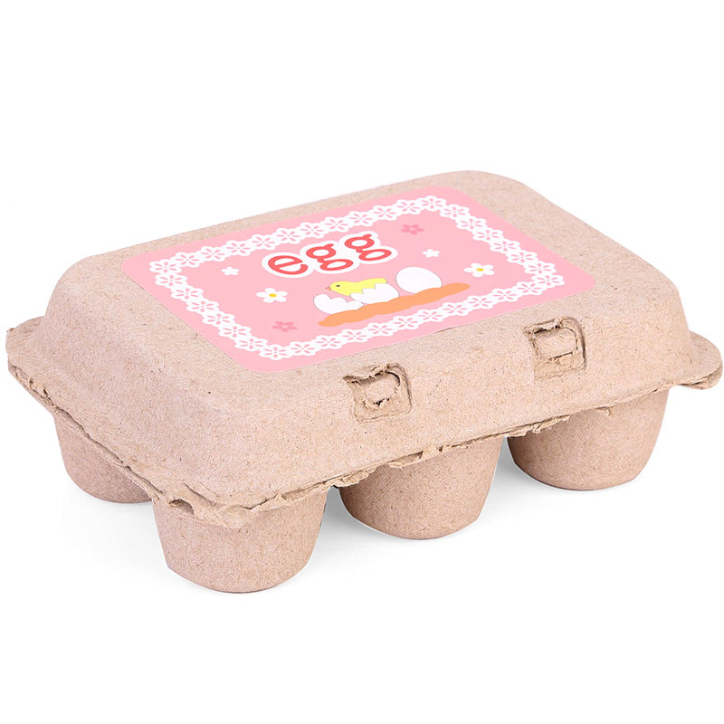 6pcs Wooden Fake Eggs Kitchen Toy Easter Egg Set Simulation Pretend Play for Kids Montessori Educational Food Toy for Child Gift