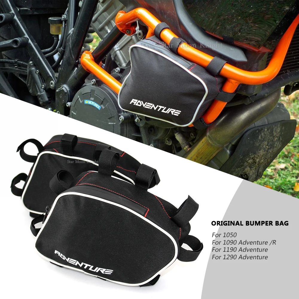 Barras de choque para marco de motocicleta, bolsa impermeable, herramienta de reparación de parachoques, bolsa de colocación para 1050 1090 1190 1290 ADV Adventure R
