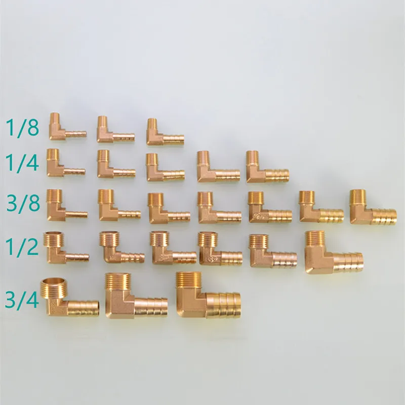 PC PCF PL PLF conector Pagoda 6 8 10 12 14 16mm conector de lengüeta de manguera rosca de cola 1/8 1/4 3/8 1/2 BSP accesorio de tubería de latón