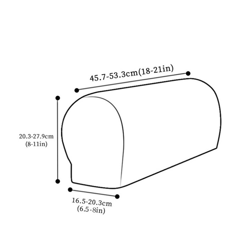 2PCS PU Leather Waterproof Sofa Armrest Covers Protect Sofa Arm from Wear Dirt and Stain Suitable for Most of Type Furniture