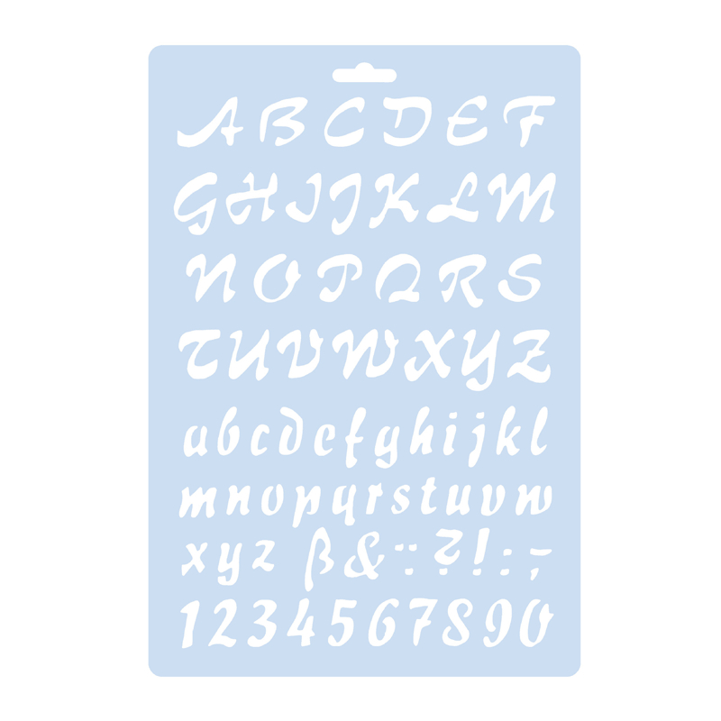 ใหม่ 4 ชิ้น/เซ็ต A4 ตัวอักษรตัวอักษรภาษาอังกฤษ DIY Layering Stencils ภาพวาดสมุดภาพสี Embossing อัลบั้มตกแต่งแม่แบบ
