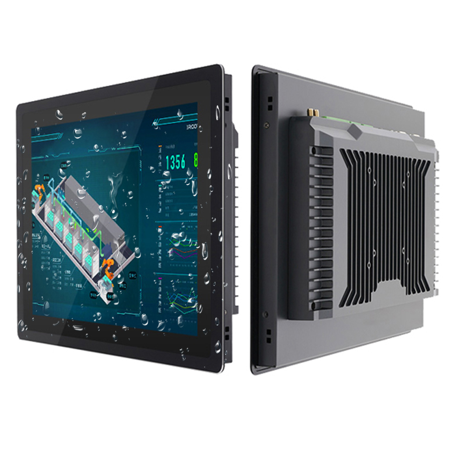 10 12 15 inch industriële paneel-pc alles-in-één computer met capacitief touchscreen tablet-pc ingebouwde WiFi win10 pro 1024x768