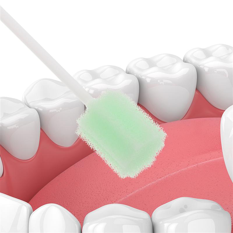 Cotons-tiges buccaux jetables, éponge nettoyante pour la bouche, soins pour bébés, brosse à dents dentaire stérile, bâtonnets de langue pour nourrissons