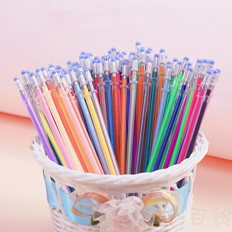 1.0Mm 100 Màu Bút Bi Huỳnh Quang Nạp Lại Chữ Màu Sắc Bút Êm Mực Tranh Graffiti Bút Học Sinh Sinh Viên Văn Phòng Phẩm 04116