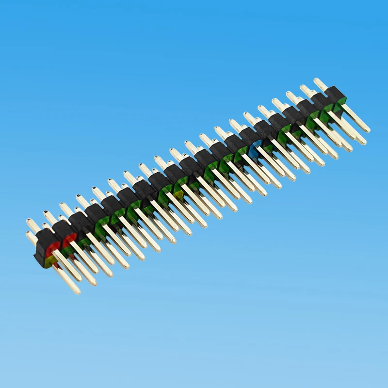 1PCS 2x20 Pin GPIO Header Bunte Mark Verhindern Falsche Stecker Zweireihig Männlich Pin Header Gerade Stecker für Raspberry Pi Null 2 W