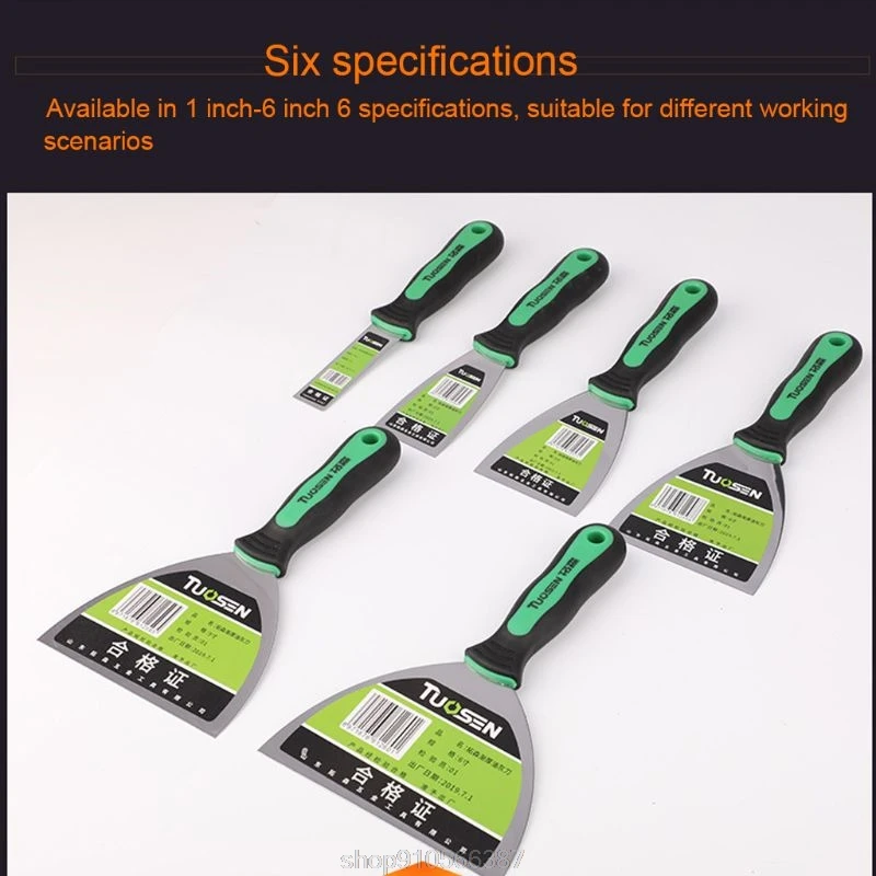 6 Chiếc Putty Dao Bộ Scrapers Và Làm Đầy Dao Măng Lưỡi Xẻng Chống Trơn Trượt Tay Cầm DIY N17 20 Dropshipping