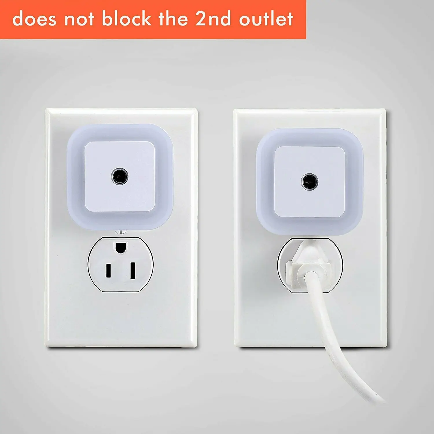 Mini luz LED nocturna enchufable de pared, lámpara de noche con Sensor automático para dormitorio, habitación de niños, pasillo, escaleras, UE/EE. UU., 110V, 220V