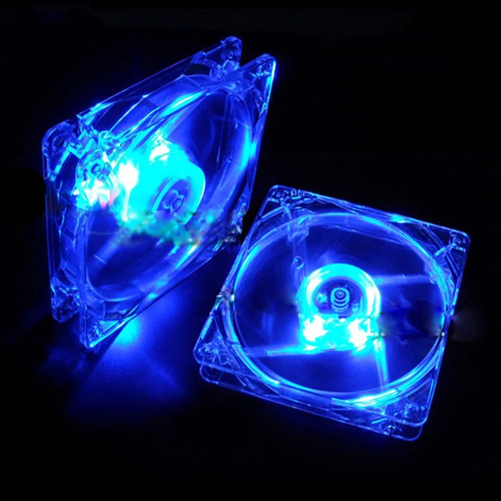 120 mm PC-Computerlüfter, 4 LEDs, Gehäuse, bunter Lüfter, Kunststoff, 12 cm Lüfter für Computergehäuse, CPU-Kühler, Kühler pk arsylid-Kühler